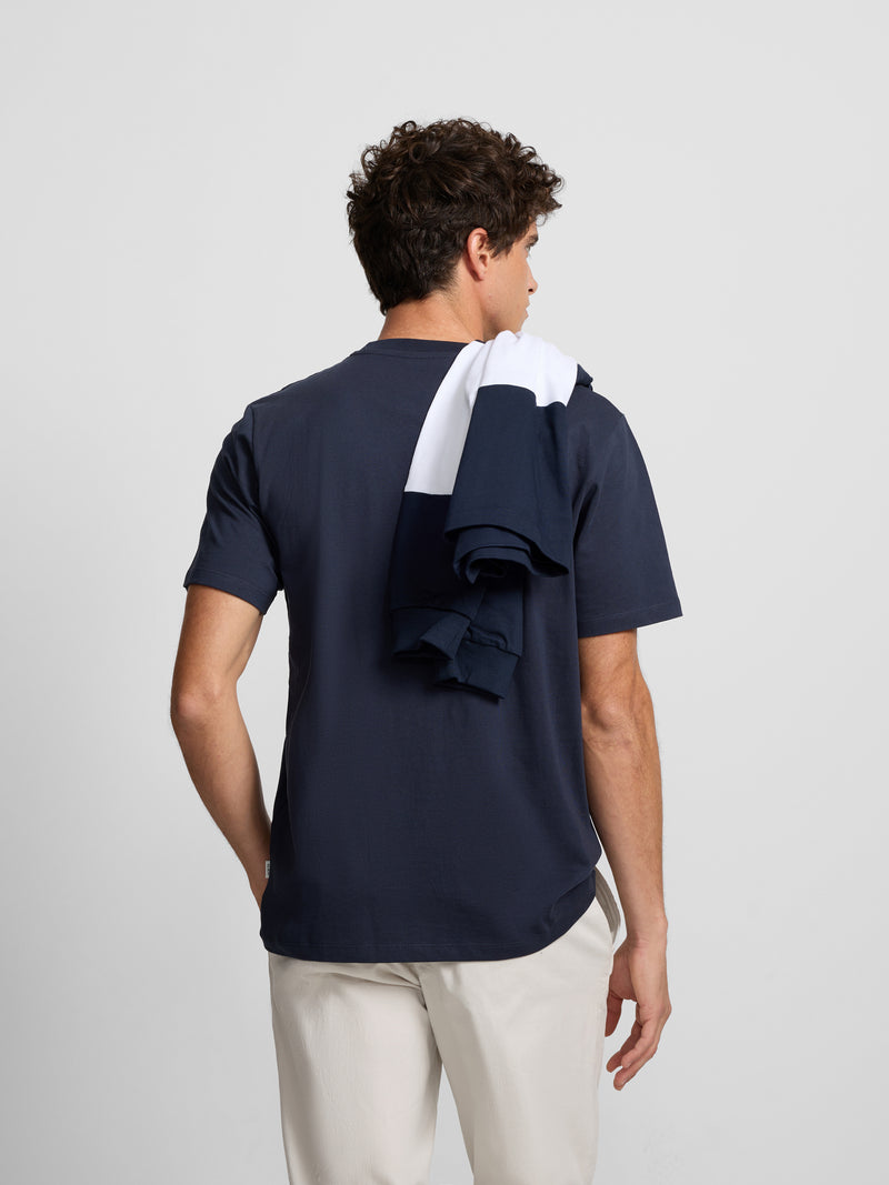 Camiseta logo smile azul marino