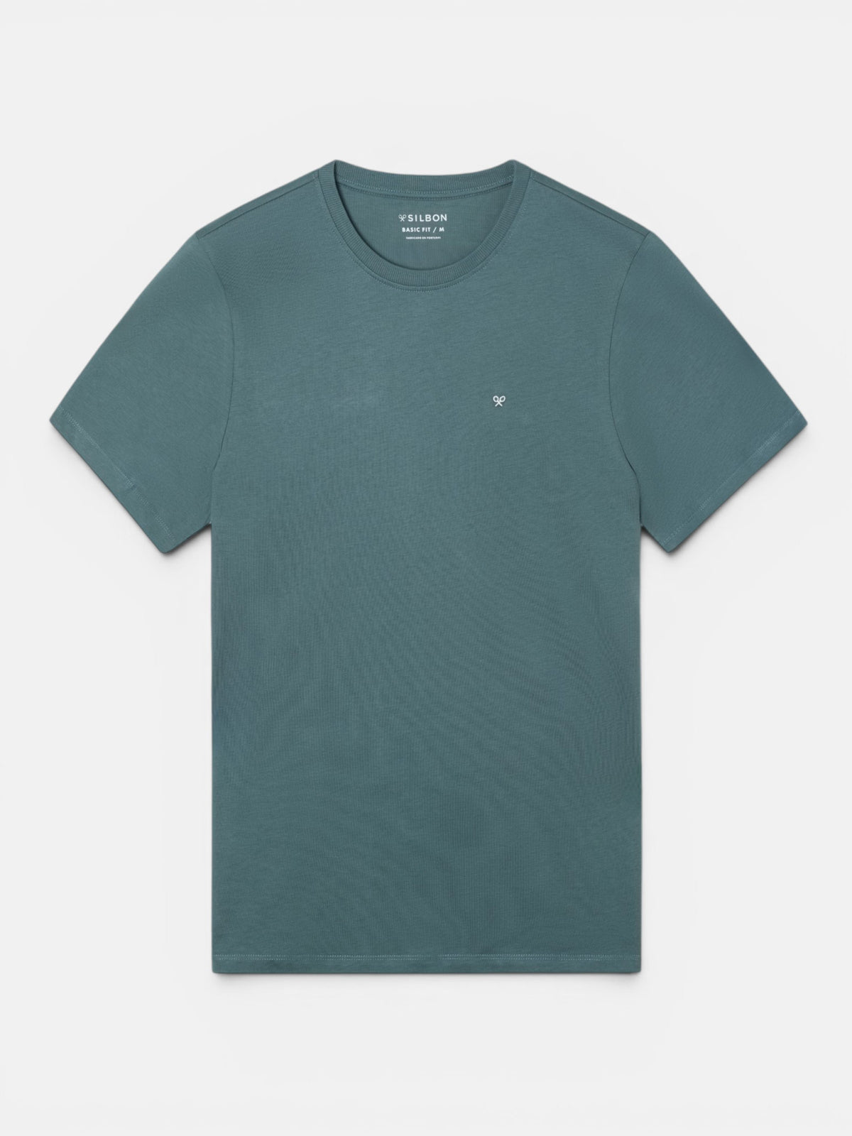 Camiseta clasica minilogo verde oscuro
