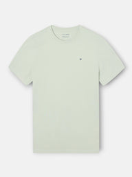 Classic T-shirt with light green mini logo