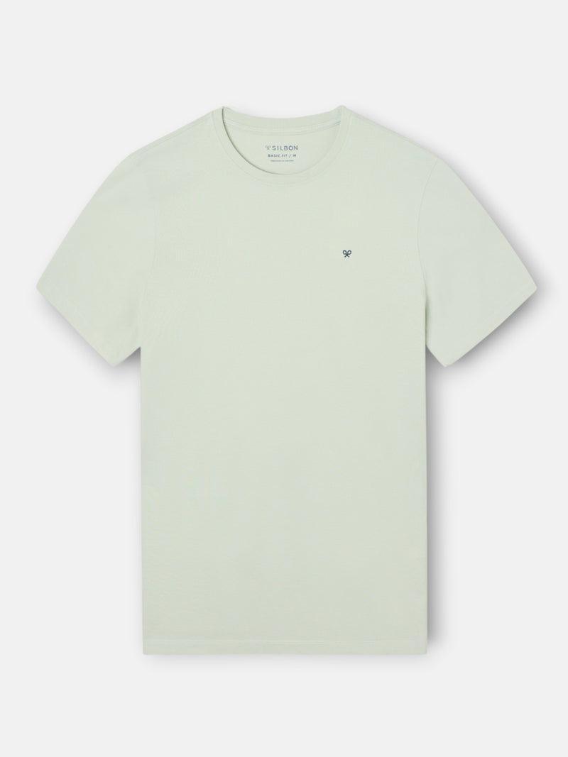 Camiseta clasica minilogo verde claro