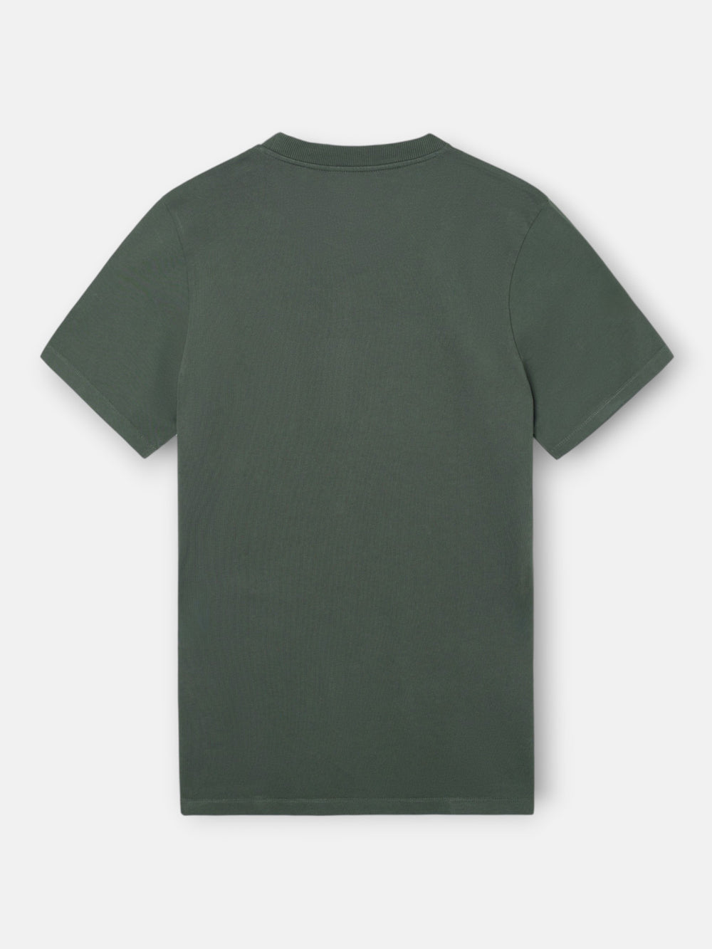 Camiseta lisa minilogo parche khaki