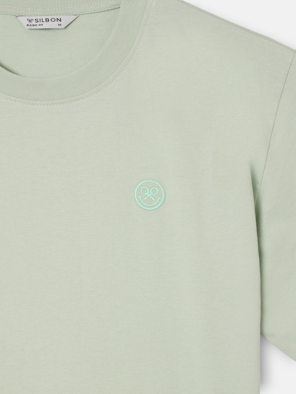 Camiseta logo smile verde claro
