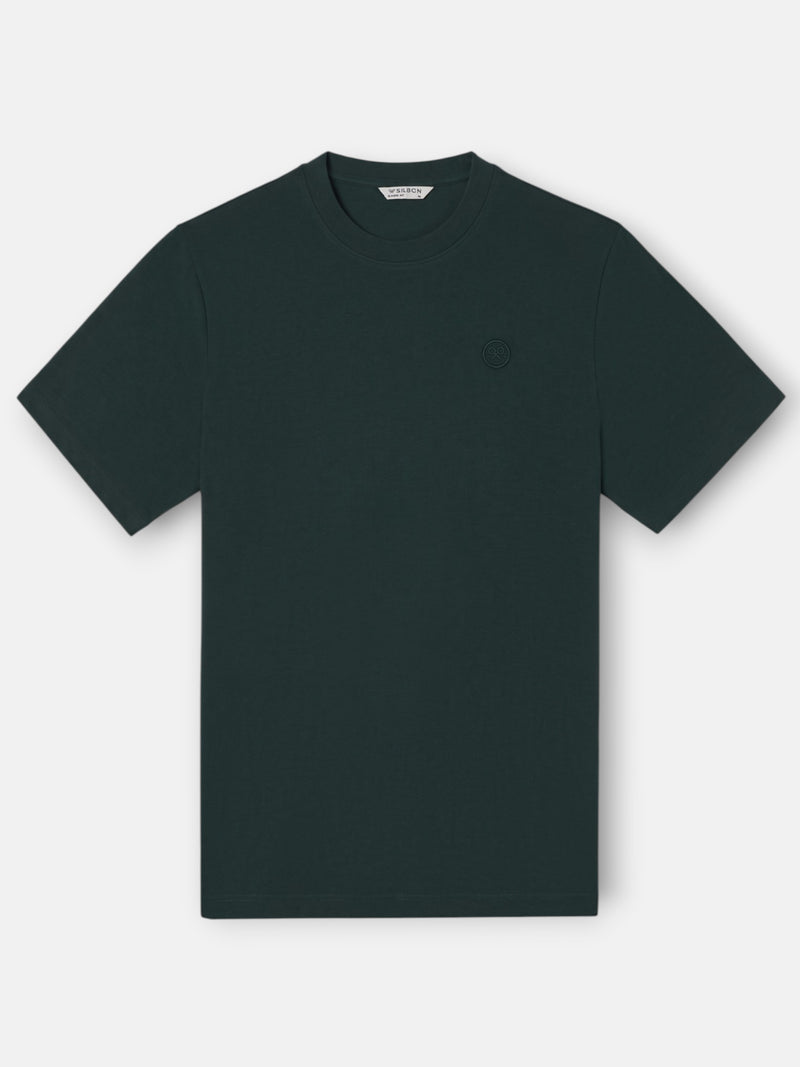 Camiseta logo smile verde oscuro