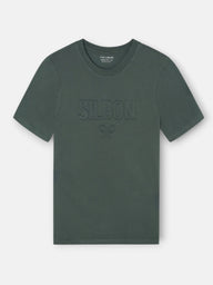 Camiseta silbon patch tono khaki