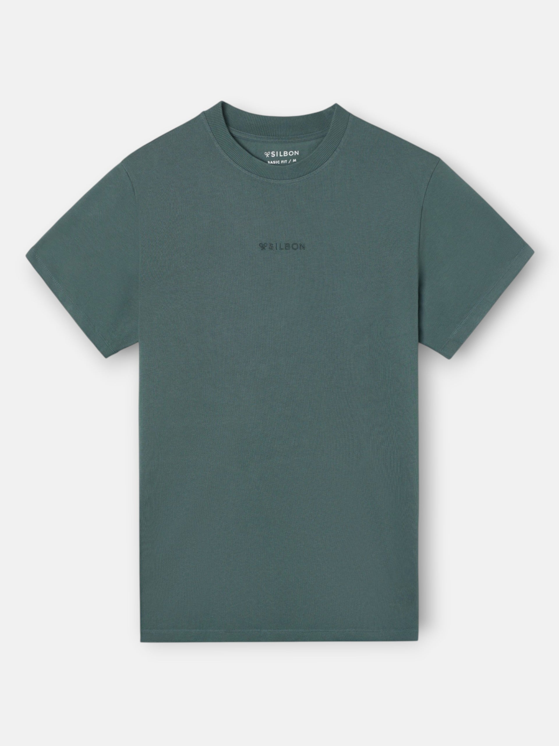 Camiseta silbon tono verde