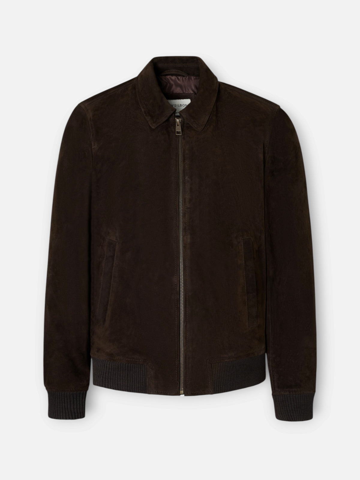 Chaqueta de piel marron