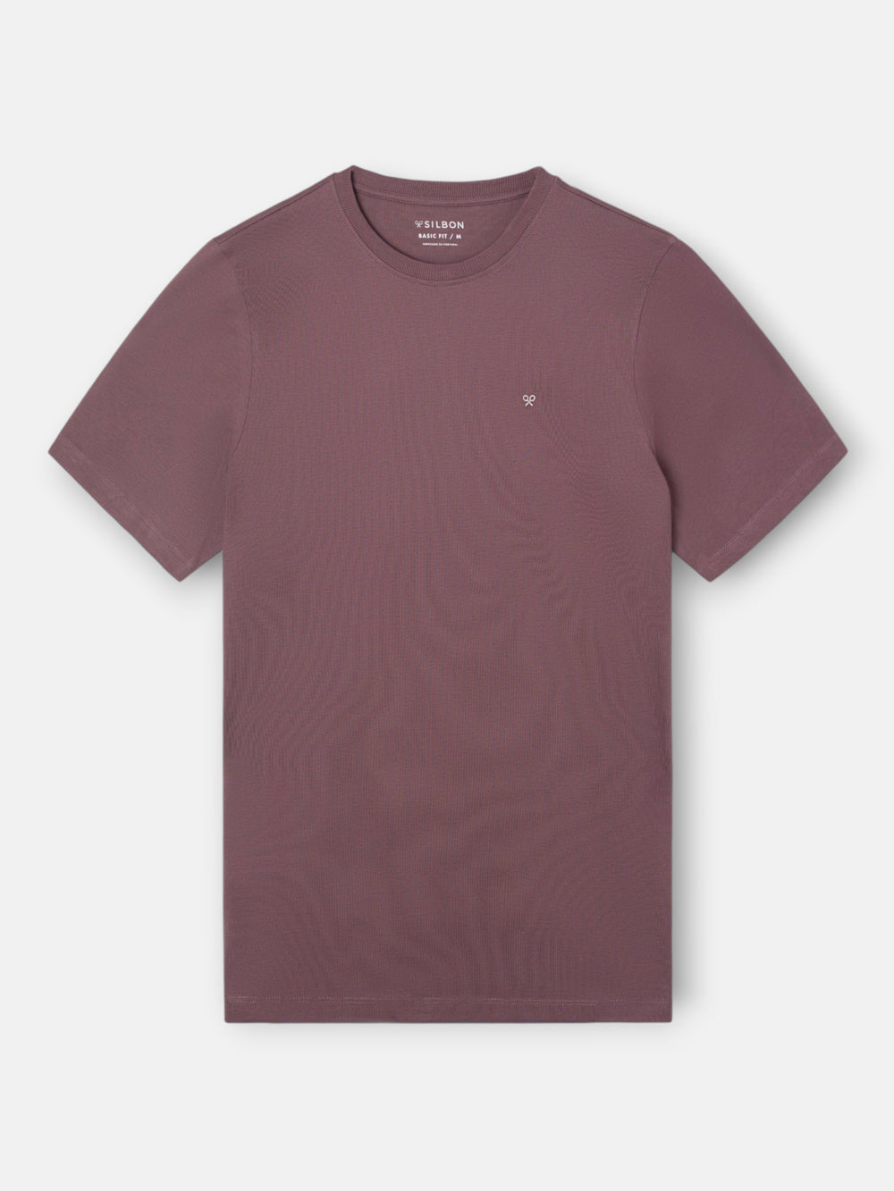 Camiseta clasica minilogo burdeos