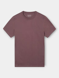 T-shirt lisa minilogo emblema bordô