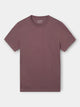 Camiseta lisa minilogo parche burdeos