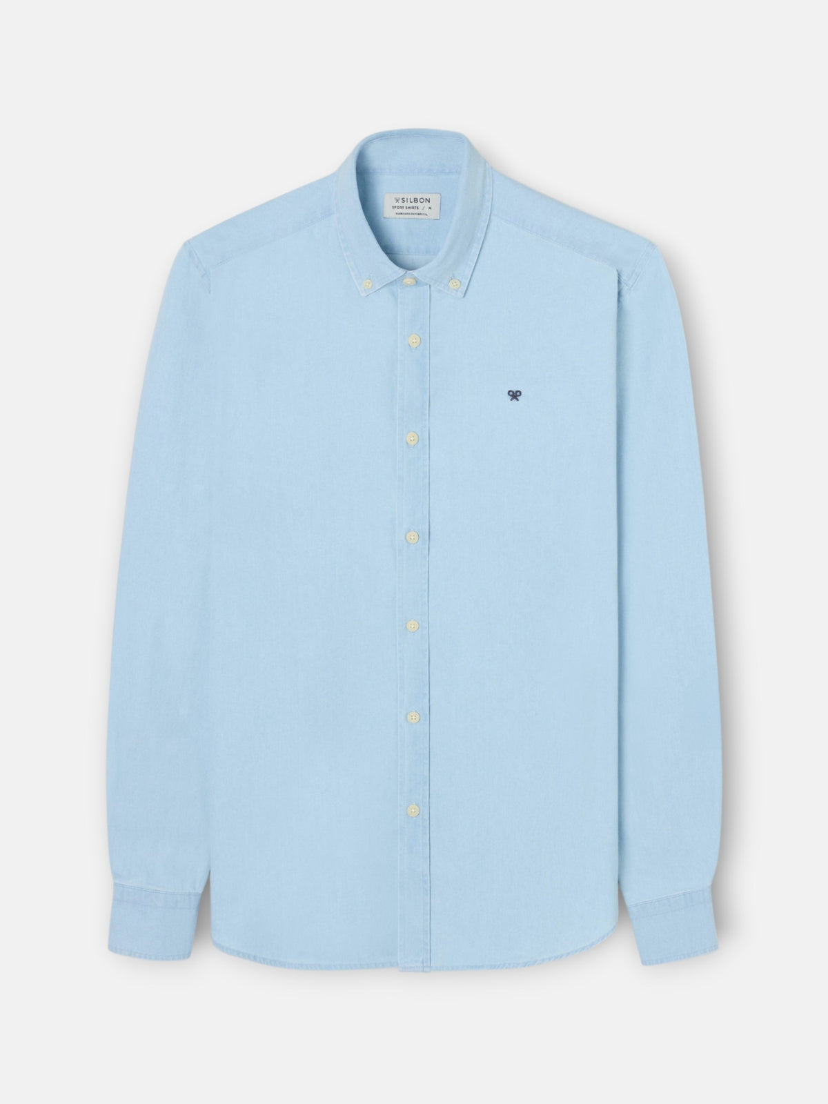 Camisa sport denim azul claro