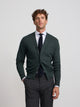 Classic dark green cardigan