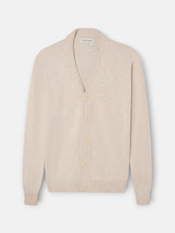 Cardigan clasico beige