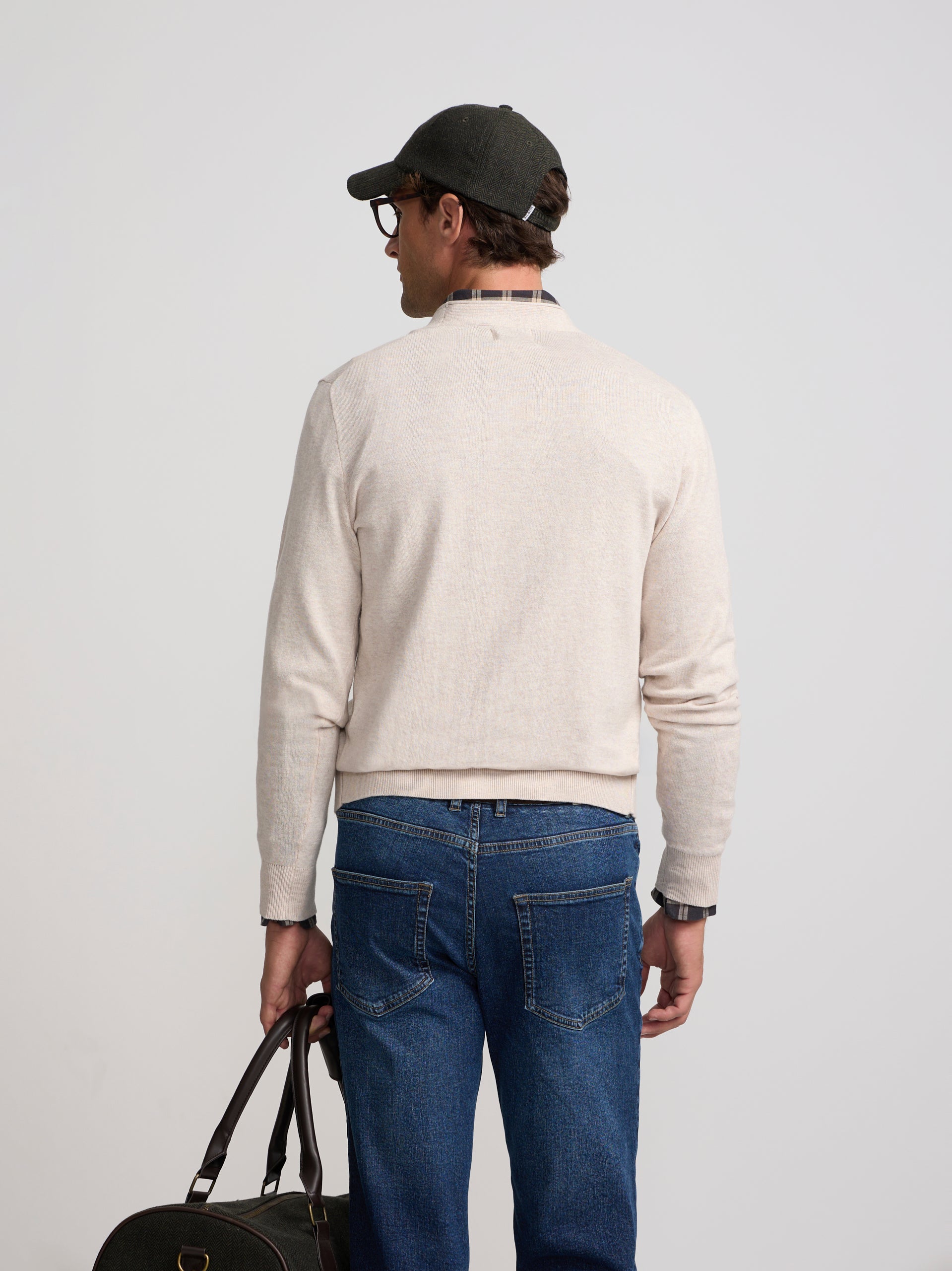 Cardigan classique beige