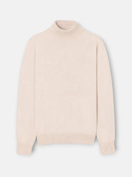 Beige turtleneck sweater