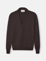 Cardigan clasico marron