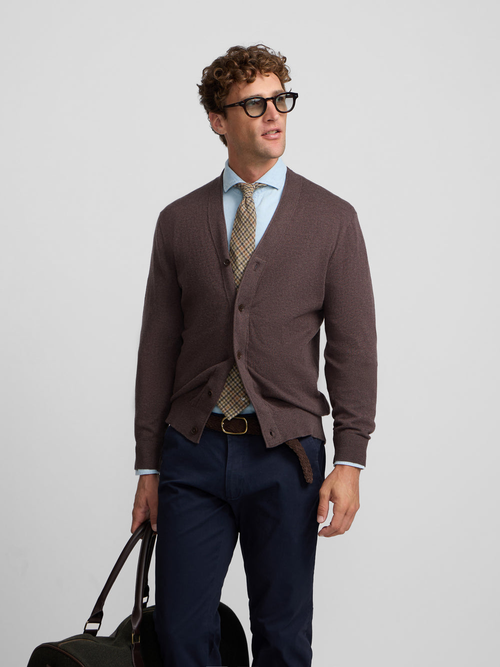 Cardigan classique marron