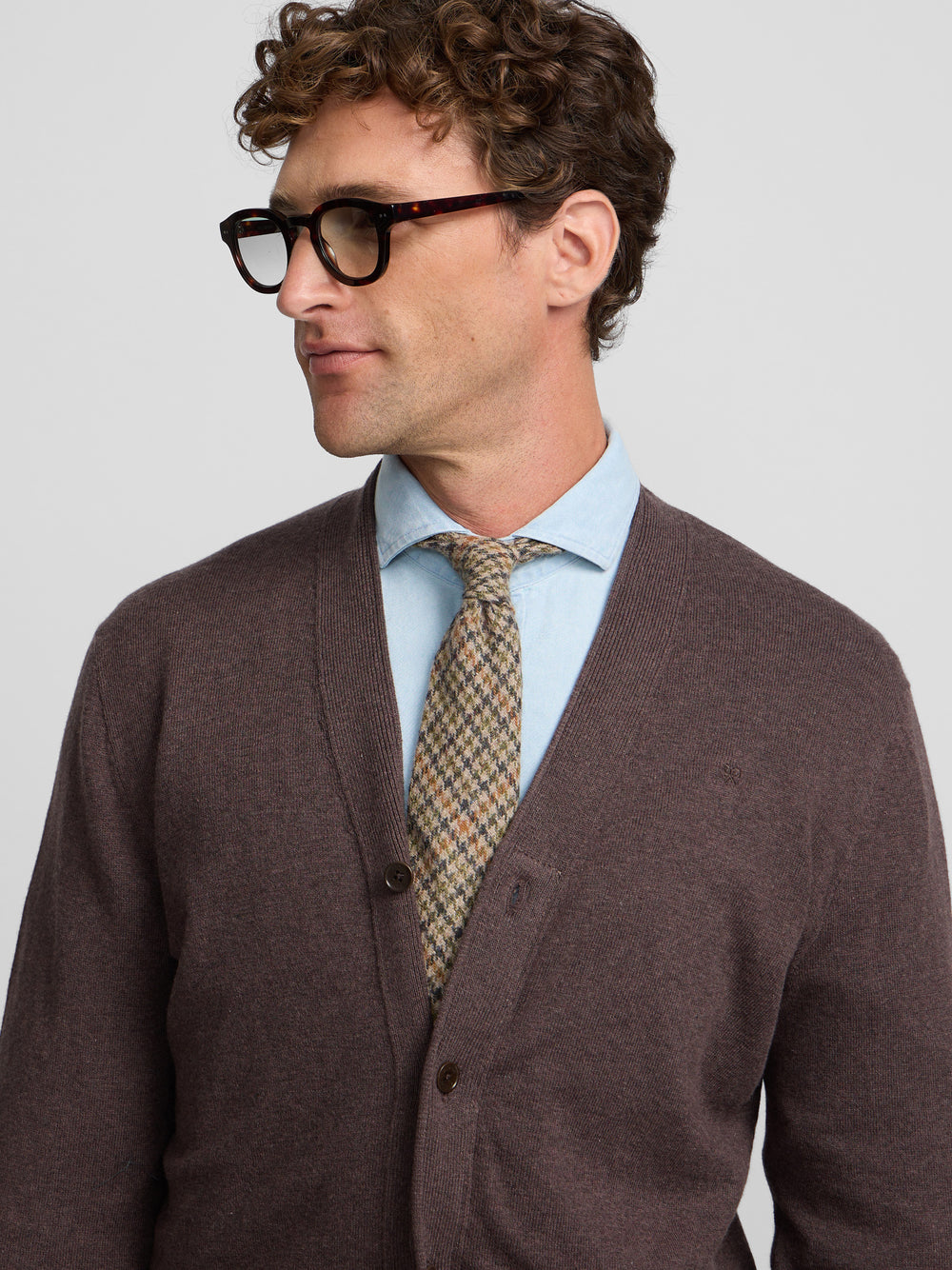 Cardigan classique marron