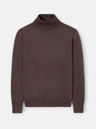 Jersey cuello vuelto marron
