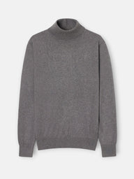 Grey turtleneck sweater