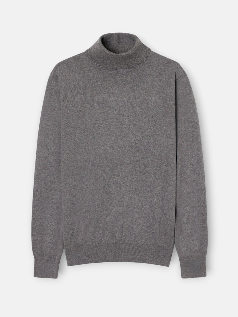 Grey turtleneck sweater