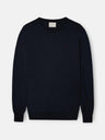 Navy blue crew neck sweater