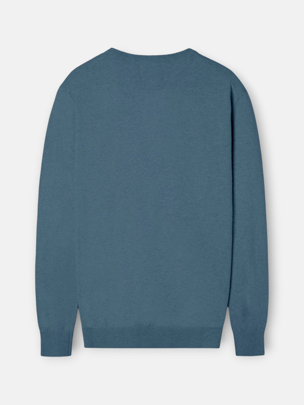 Jersey cuello redondo azul gris