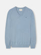 Jersey cuello pico azul
