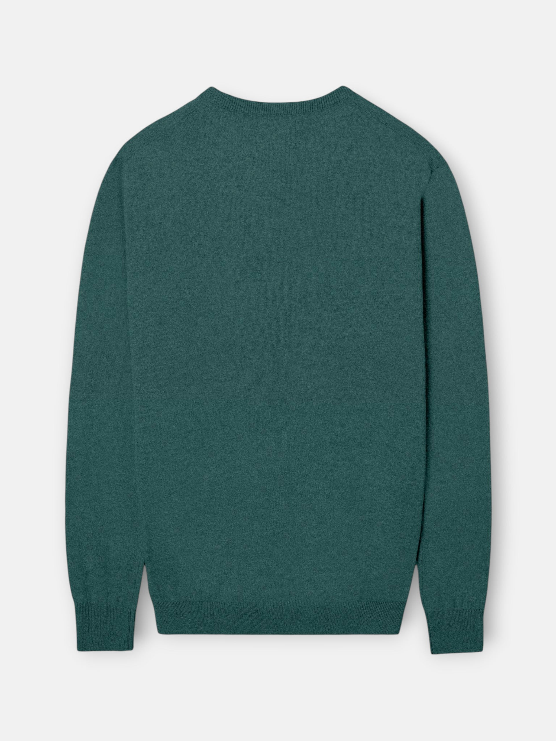 Jersey cuello pico verde petroleo