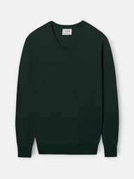 Jersey cuello pico verde