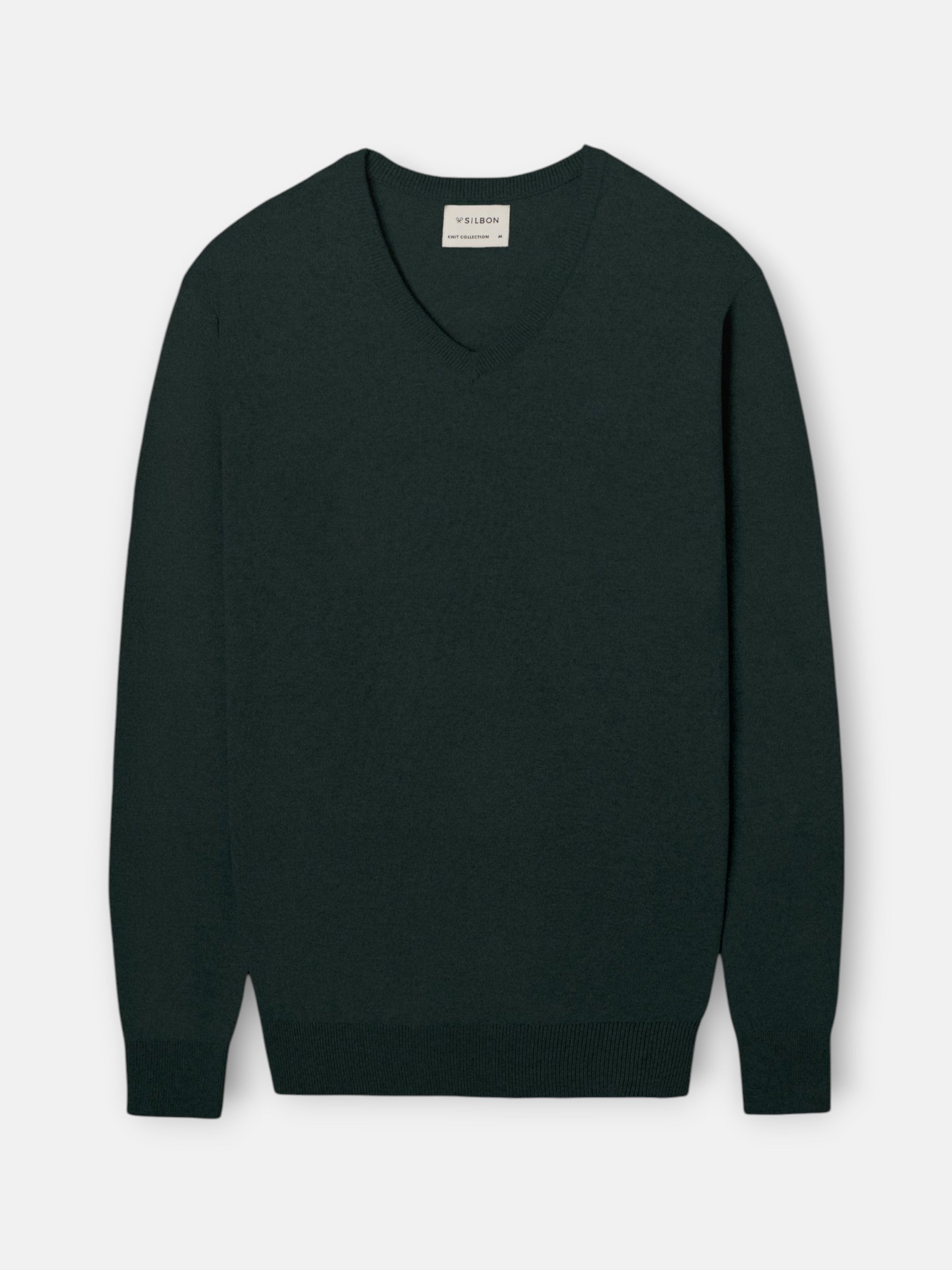 Jersey cuello pico verde