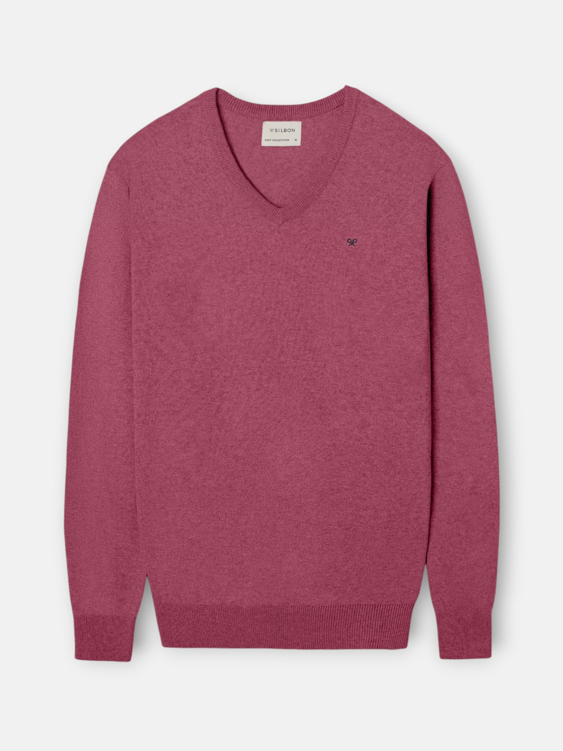 Jersey cuello pico coral medio
