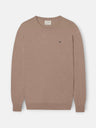 Light brown crew neck sweater