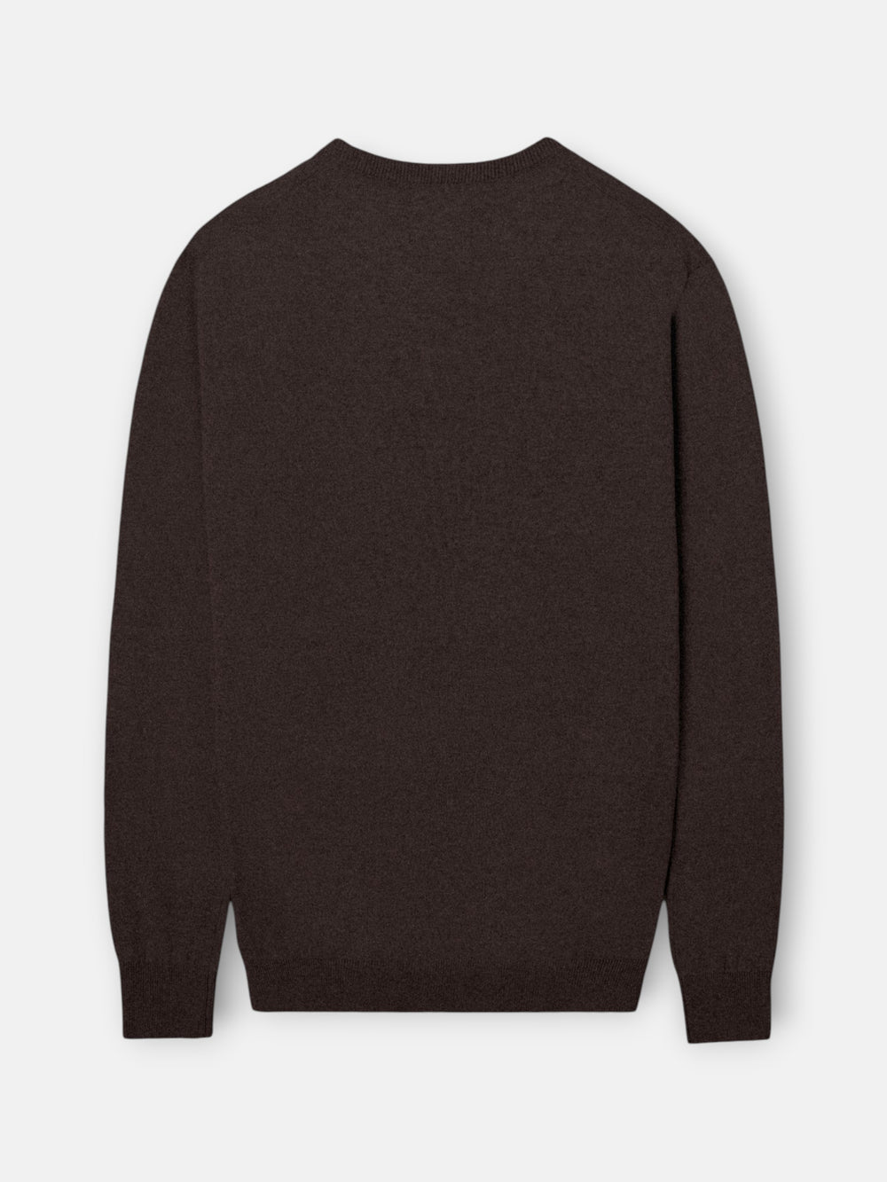 Jersey cuello pico marron