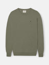 Green-grey crew neck sweater