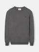 Jersey cuello redondo gris