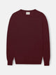 Jersey cuello redondo burdeos