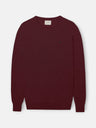 Burgundy crew neck sweater