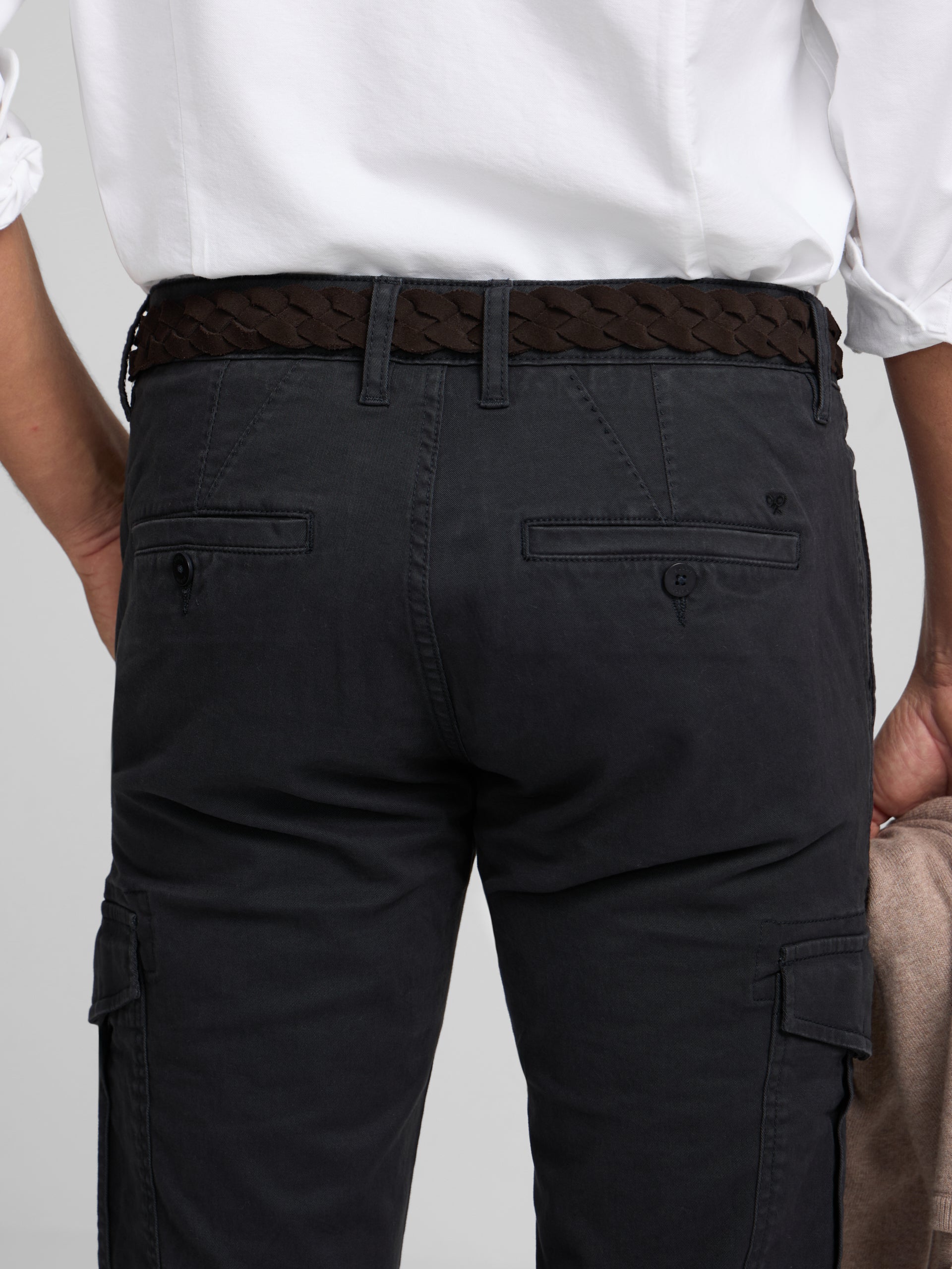 Navy blue cargo sport trousers