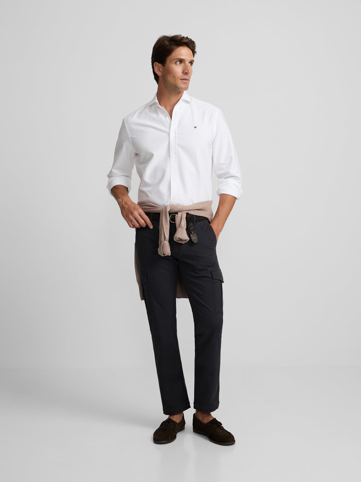 Pantalon sport cargo azul marino
