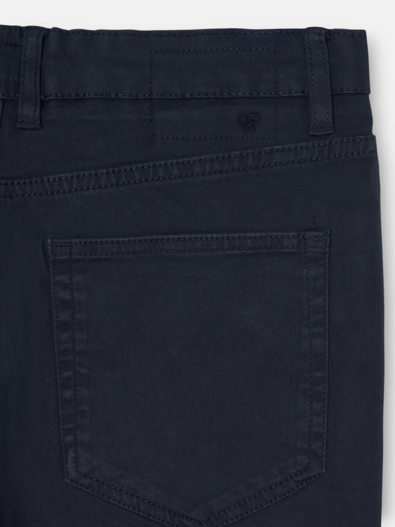Pantalon sport cinq poches bleu marine