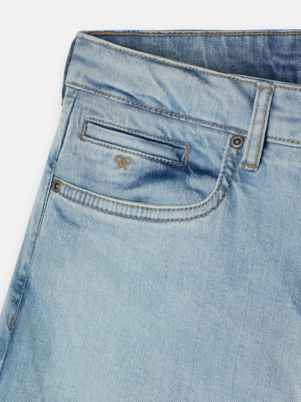 Light blue denim sport trousers