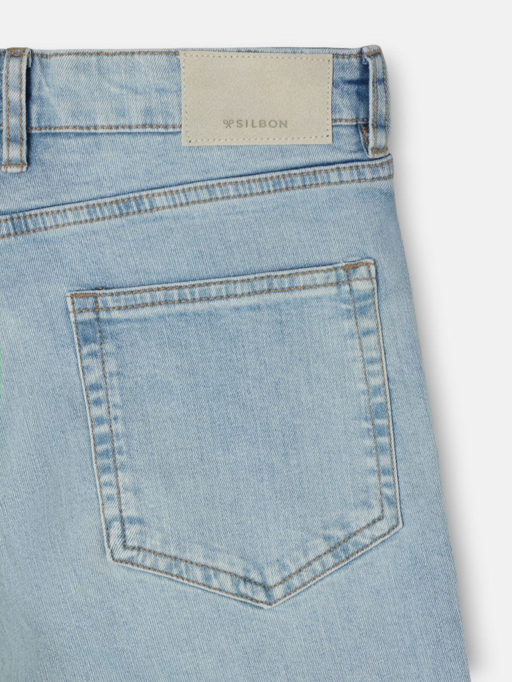 Light blue denim sport trousers