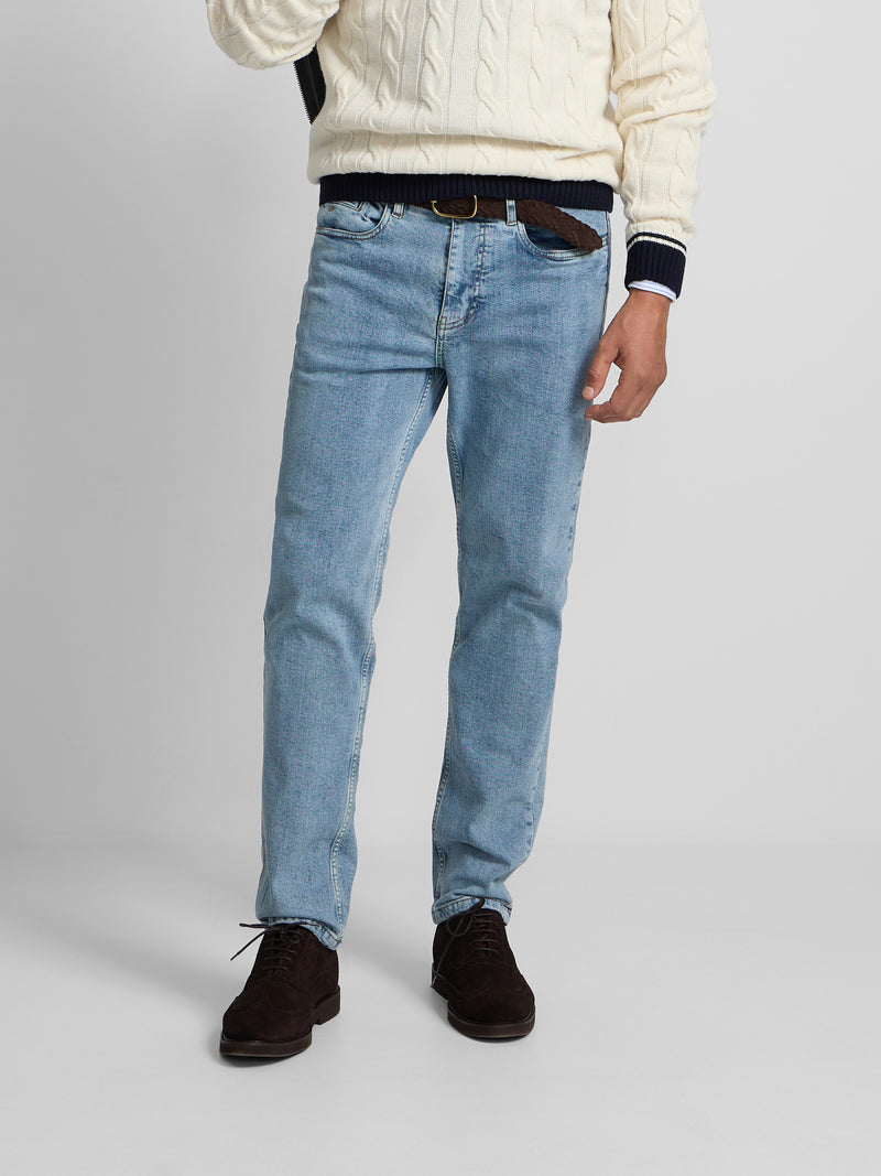 Pantalon sport denim azul medio