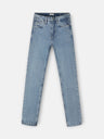 Medium blue denim sport trousers