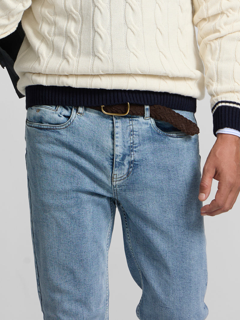 Pantalon sport denim azul medio