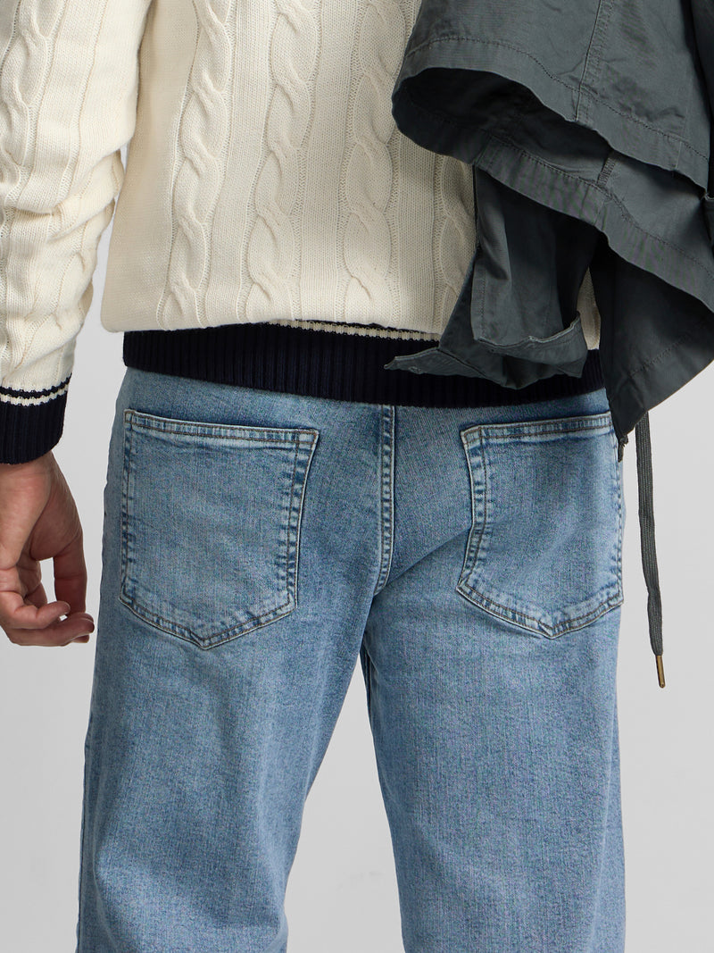 Pantalon sport denim azul medio