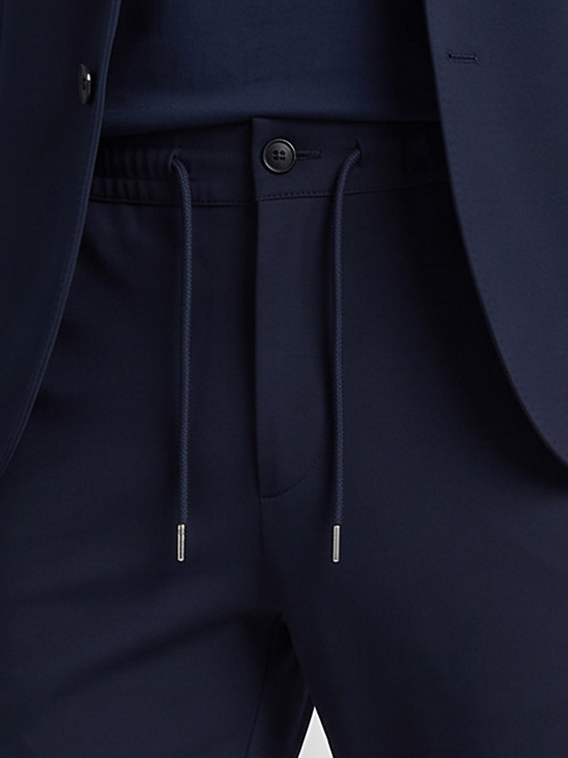 Navy blue technical trousers