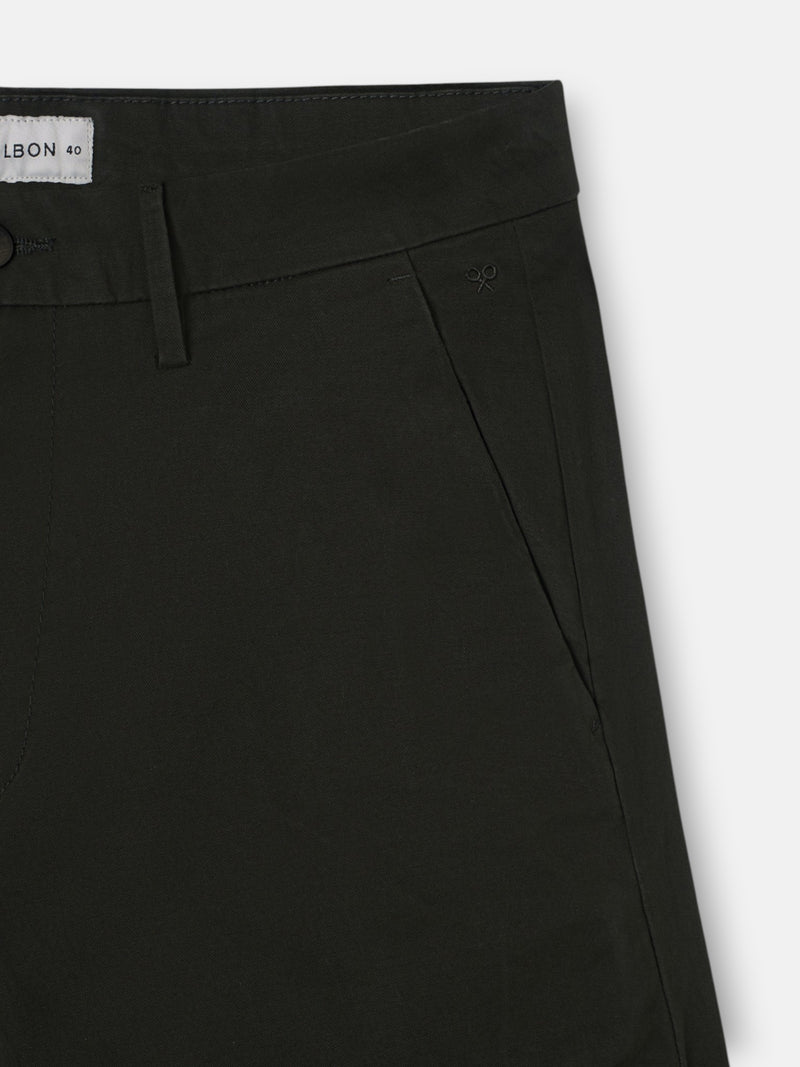 Dark green sport chino trousers