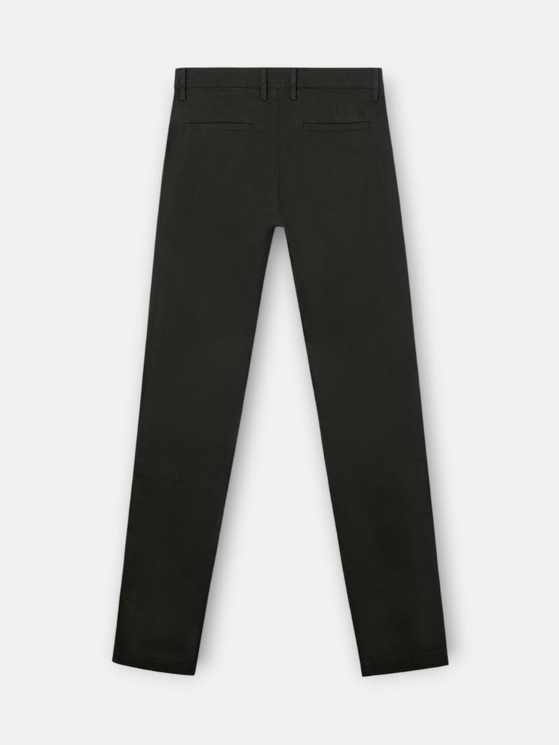 Dark green sport chino trousers