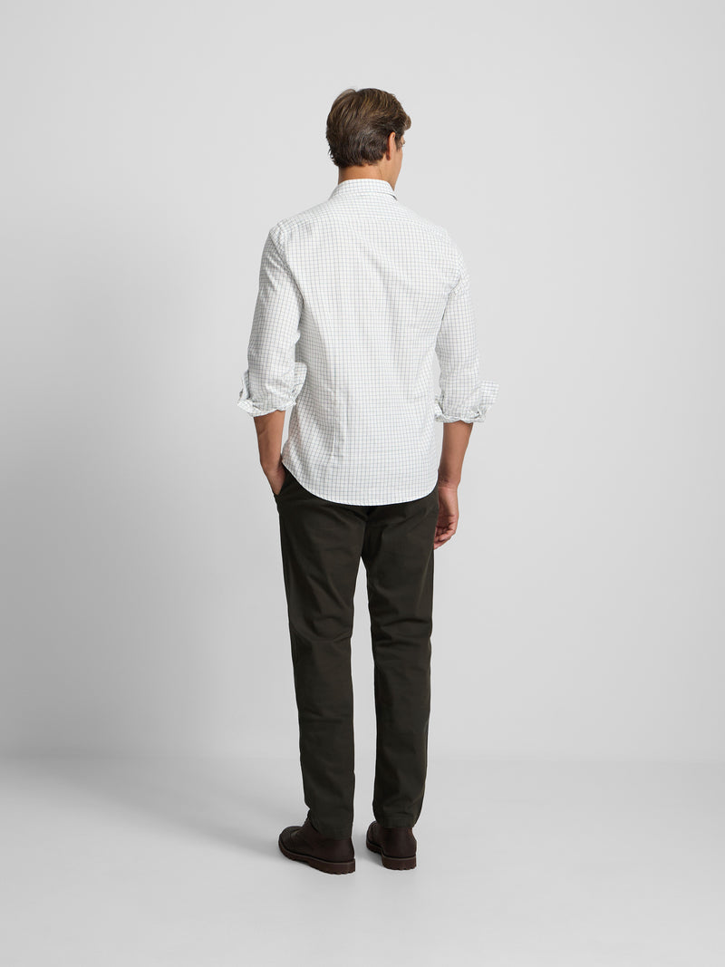 Pantalon sport chino verde oscuro